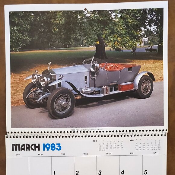 1983 Kings of the Highway Vintage Car Calendar - Advertising Auto Paradise AZ - Picture 4 of 15